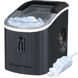Frigidaire, 26 Lbs. Retro Countertop Ice Maker, With Self Cleaning Function, Bullet Shaped Ice, Black Stainless Steel