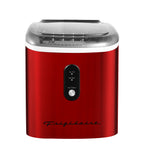 Frigidaire, 26 Lbs. Retro Countertop Ice Maker, With Self Cleaning Function, Bullet Shaped Ice, Red Stainless Steel