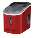 Frigidaire, 26 Lbs. Retro Countertop Ice Maker, With Self Cleaning Function, Bullet Shaped Ice, Red Stainless Steel