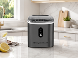 Frigidaire, 26 Lbs. Retro Countertop Ice Maker, With Self Cleaning Function, Bullet Shaped Ice, Black Stainless Steel