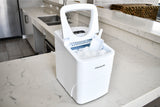 Frigidaire, 26 Lbs. Countertop Ice Maker, Bullet Shaped Ice, White