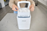 Frigidaire, 26 Lbs. Countertop Ice Maker, Bullet Shaped Ice, White