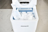 Frigidaire, 26 Lbs. Countertop Ice Maker, Bullet Shaped Ice, White