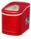 Frigidaire, 26 Lbs. Retro Countertop Ice Maker, Bullet Shaped Ice, Red
