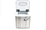Frigidaire, 48 Lbs. Countertop Ice Maker, Bullet Shaped Ice, Stainless Steel