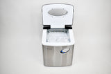 Frigidaire, 48 Lbs. Countertop Ice Maker, Bullet Shaped Ice, Stainless Steel