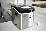 Frigidaire, 48 Lbs. Countertop Ice Maker, Bullet Shaped Ice, Stainless Steel