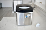 Frigidaire, 48 Lbs. Countertop Ice Maker, Bullet Shaped Ice, Stainless Steel