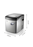 Frigidaire, 48 Lbs. Countertop Ice Maker, Bullet Shaped Ice, Stainless Steel