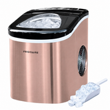 Frigidaire, 26 Lbs. Countertop Ice Maker, Bullet Shaped Ice, Copper Stainless Steel