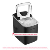 Frigidaire, 26 Lbs. Countertop Ice Maker, Bullet Shaped Ice, Black Stainless Steel