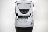 Frigidaire, 26 Lbs. Countertop Ice Maker, Bullet Shaped Ice, Black Stainless Steel