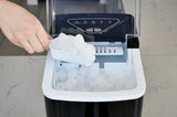Frigidaire, 26 Lbs. Countertop Ice Maker, Bullet Shaped Ice, Black Stainless Steel