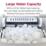 Frigidaire, 26 Lbs. Countertop Ice Maker, Bullet Shaped Ice, Copper Stainless Steel