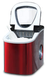 Frigidaire, 26 Lbs. Countertop Ice Maker, Bullet Shaped Ice, Red Stainless Steel