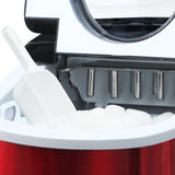 Frigidaire, 26 Lbs. Countertop Ice Maker, Bullet Shaped Ice, Red Stainless Steel