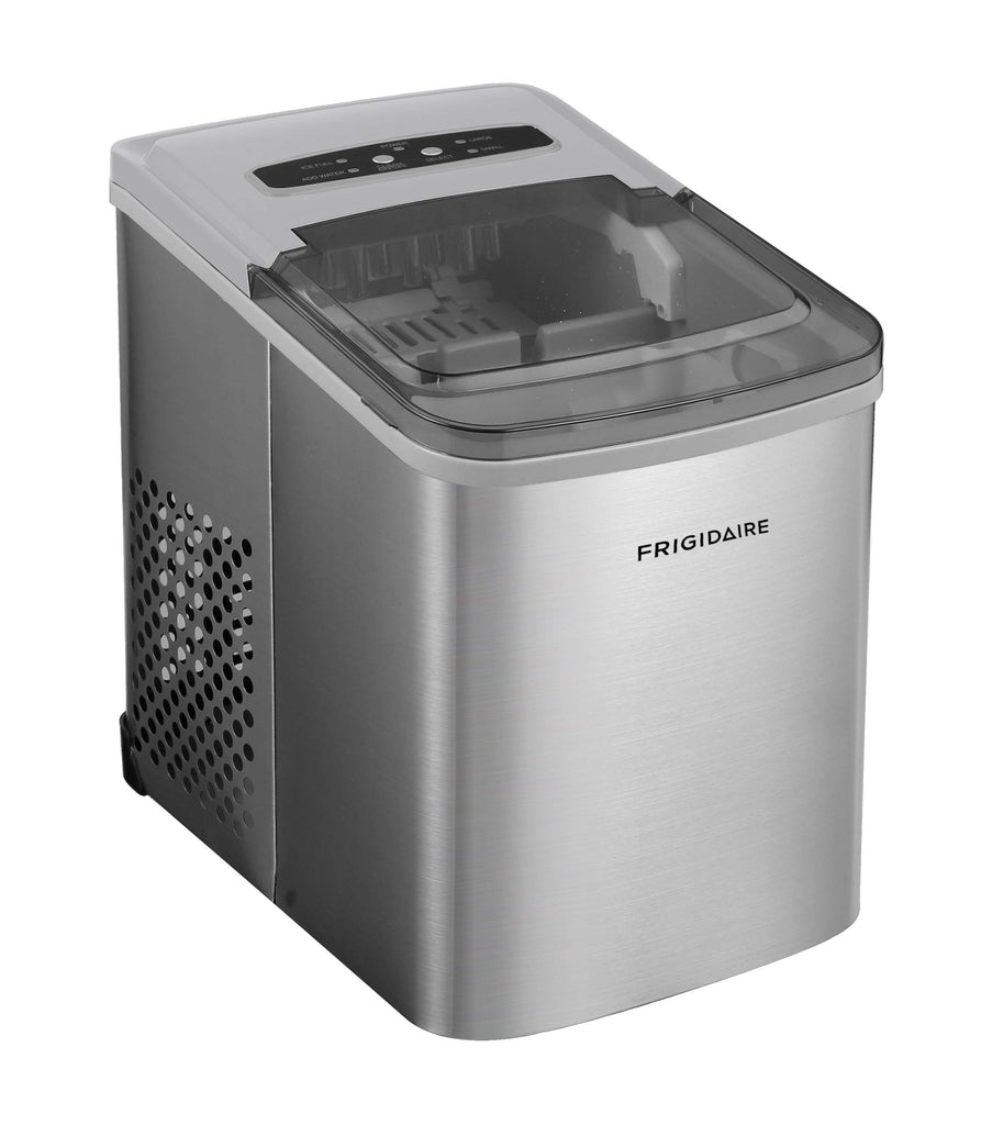 Frigidaire, 26 lbs. Ice Maker, Bullet-Shaped Ice, Stainless Steel, EFIC130