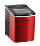 Frigidaire, 26 Lbs. Countertop Ice Maker, Bullet Shaped Ice, Red Stainless Steel