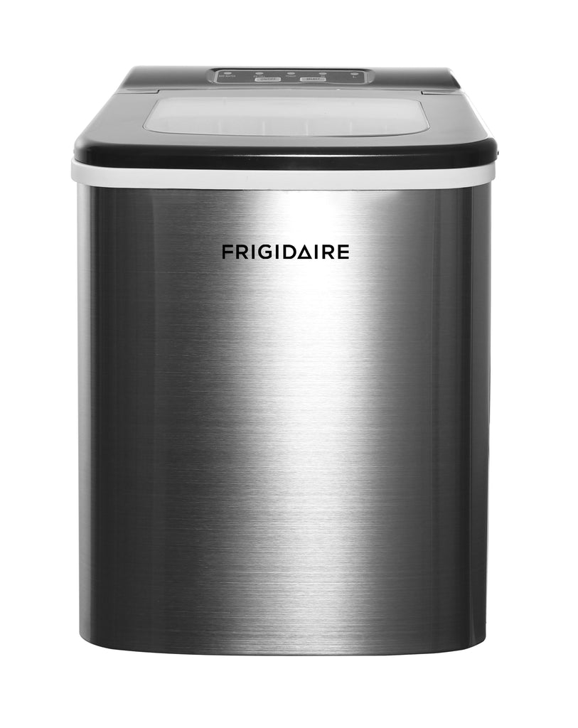 Frigidaire, 26 Lbs. Countertop Ice Maker, Bullet Shaped Ice, Stainless Steel