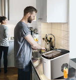 Frigidaire, 26 Lbs. Countertop Ice Maker, Bullet Shaped Ice, Stainless Steel