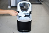 Frigidaire, 26 Lbs. Countertop Ice Maker, Bullet Shaped Ice, Black