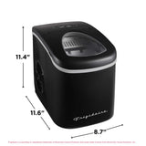 Frigidaire, 26 Lbs. Countertop Ice Maker, Bullet Shaped Ice, Black