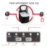Frigidaire, 26 Lbs. Countertop Ice Maker, Bullet Shaped Ice, Black