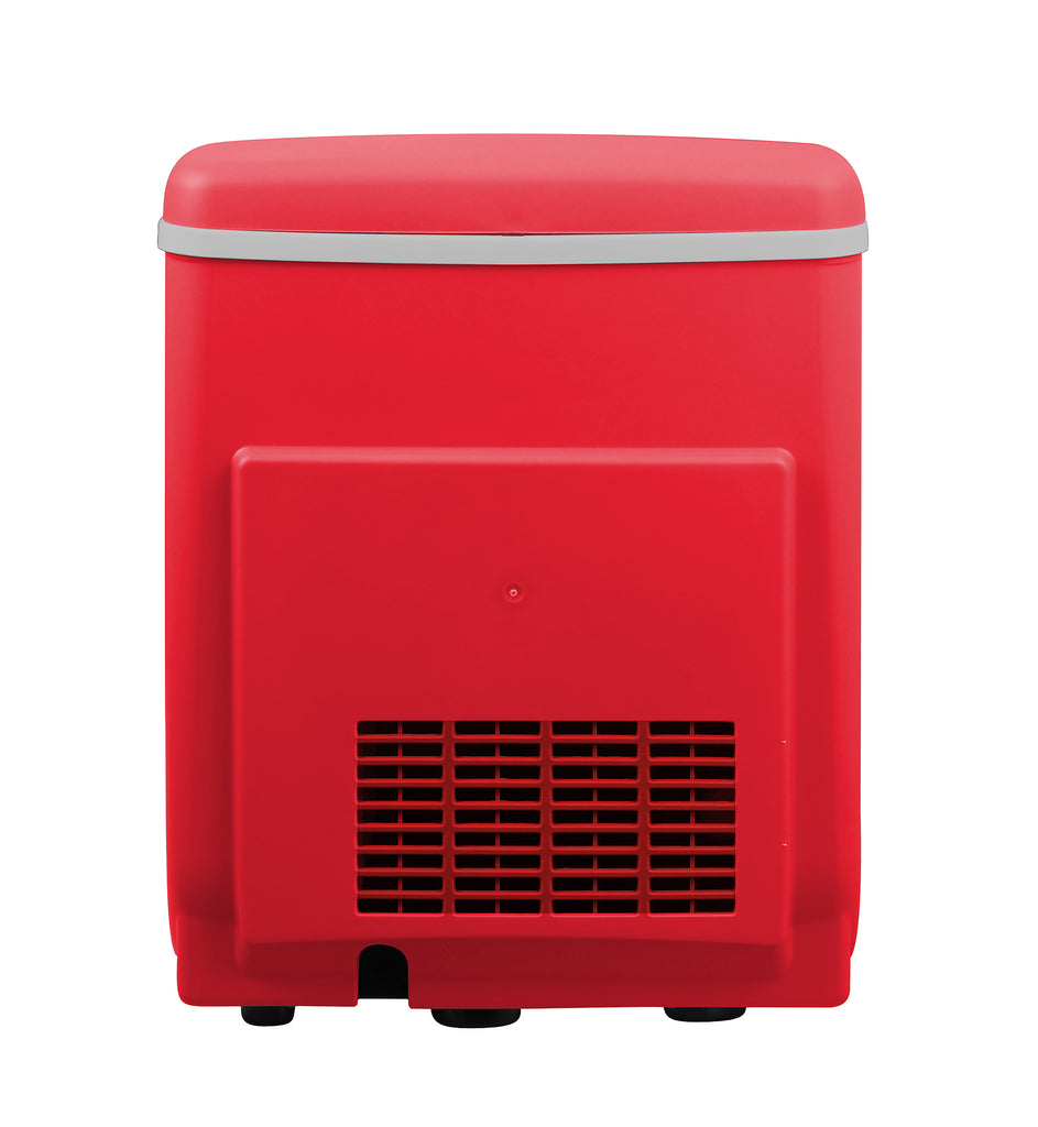 Frigidaire, 26 Lbs. Countertop Ice Maker, Bullet Shaped Ice, RED