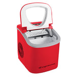 Frigidaire, 26 Lbs. Countertop Ice Maker, Bullet Shaped Ice, RED