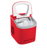 Frigidaire, 26 Lbs. Countertop Ice Maker, Bullet Shaped Ice, RED