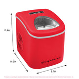 Frigidaire, 26 Lbs. Countertop Ice Maker, Bullet Shaped Ice, RED