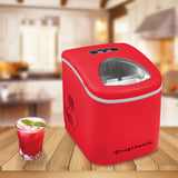 Frigidaire, 26 Lbs. Countertop Ice Maker, Bullet Shaped Ice, RED