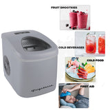 Frigidaire, 26 Lbs. Countertop Ice Maker, Bullet Shaped Ice, Silver