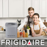 Frigidaire, 26 Lbs. Countertop Ice Maker, Bullet Shaped Ice, Silver