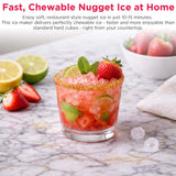 Frigidaire, 33 Lbs. Countertop Ice Maker, Nugget Shaped Ice, Self-Cleaning, Stainless Steel