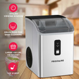 Frigidaire, 33 Lbs. Countertop Ice Maker, Nugget Shaped Ice, Self-Cleaning, Stainless Steel