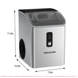 Frigidaire, 33 Lbs. Countertop Ice Maker, Nugget Shaped Ice, Self-Cleaning, Stainless Steel
