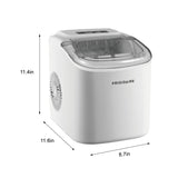 Frigidaire, 26 Lbs. Countertop Ice Maker, Bullet Shaped Ice, White