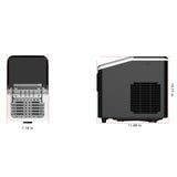 Frigidaire, 26 Lbs. Countertop Ice Maker, Bullet Shaped Ice, Black