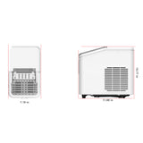 Frigidaire, 26 Lbs. Countertop Ice Maker, Bullet Shaped Ice, White