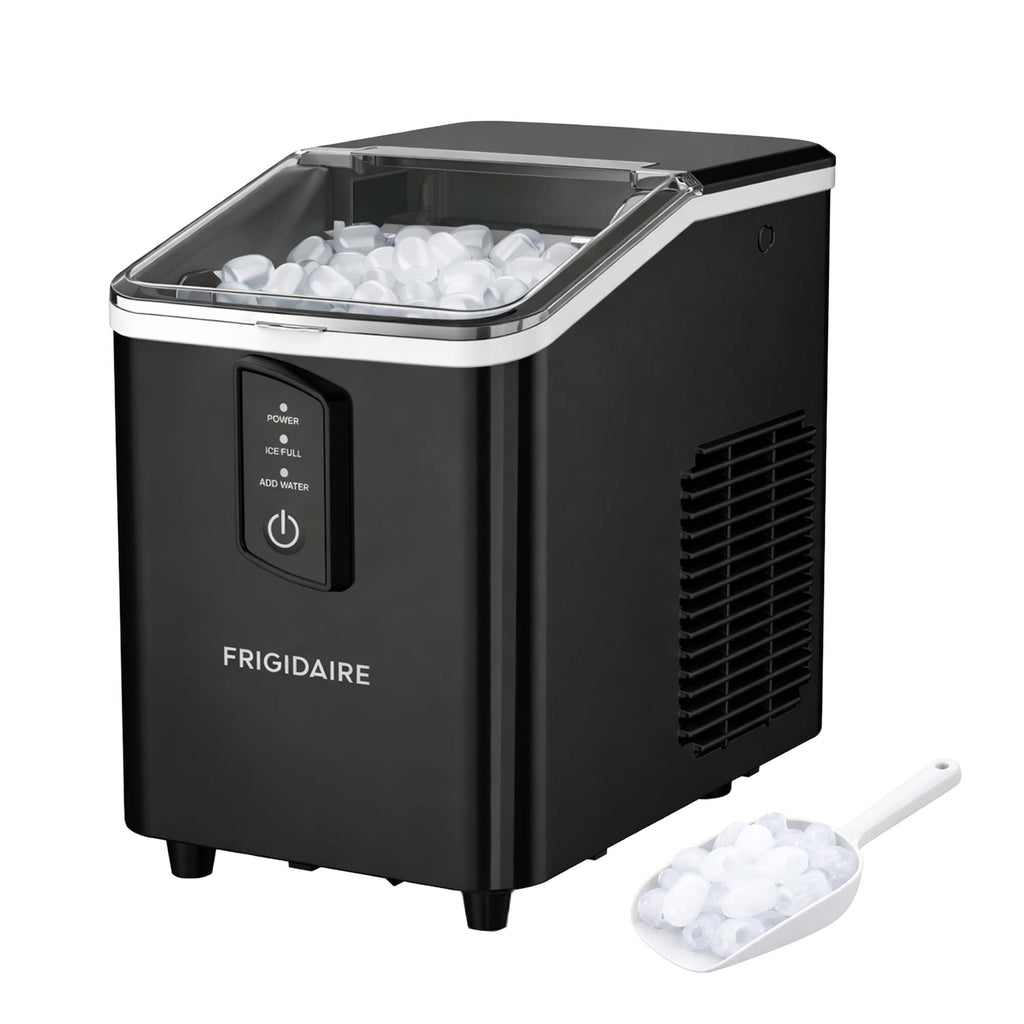 Frigidaire, 26 Lbs. Countertop Ice Maker, Bullet Shaped Ice, Black
