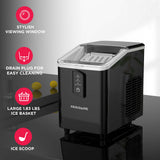Frigidaire, 26 Lbs. Countertop Ice Maker, Bullet Shaped Ice, Black