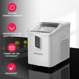 Frigidaire, 26 Lbs. Countertop Ice Maker, Bullet Shaped Ice, White