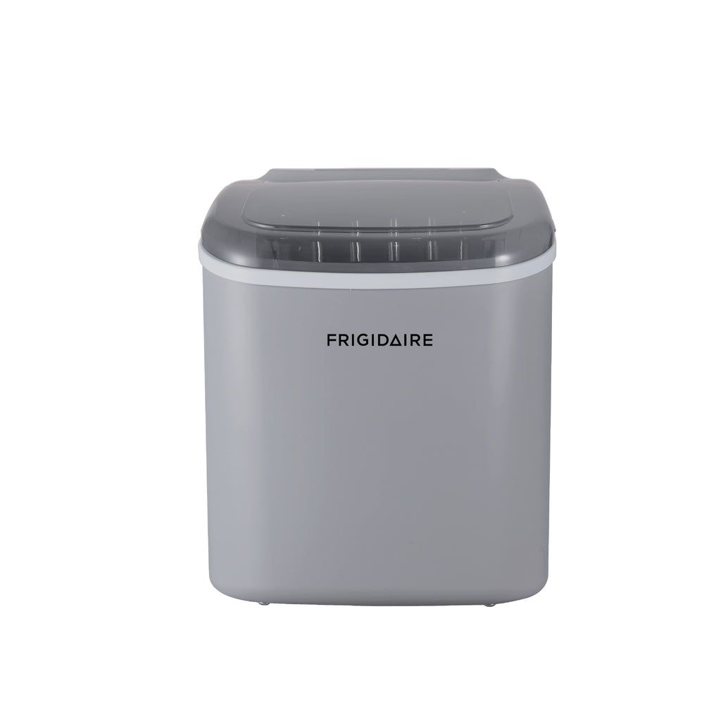 Frigidaire, 26 Lbs. Countertop Ice Maker, Bullet Shaped Ice, Silver