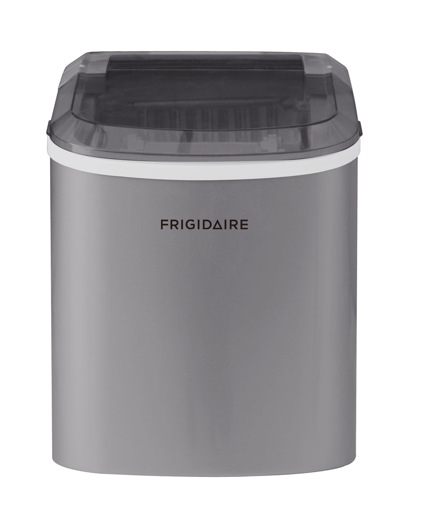 Frigidaire, 26 Lbs. Countertop Ice Maker, Bullet Shaped Ice, Silver