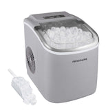 Frigidaire, 26 Lbs. Countertop Ice Maker, Bullet Shaped Ice, Silver
