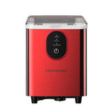 Frigidaire, 26 Lbs. Countertop Ice Maker, Bullet Shaped Ice, Red Stainless Steel