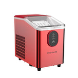 Frigidaire, 26 Lbs. Countertop Ice Maker, Bullet Shaped Ice, Red Stainless Steel
