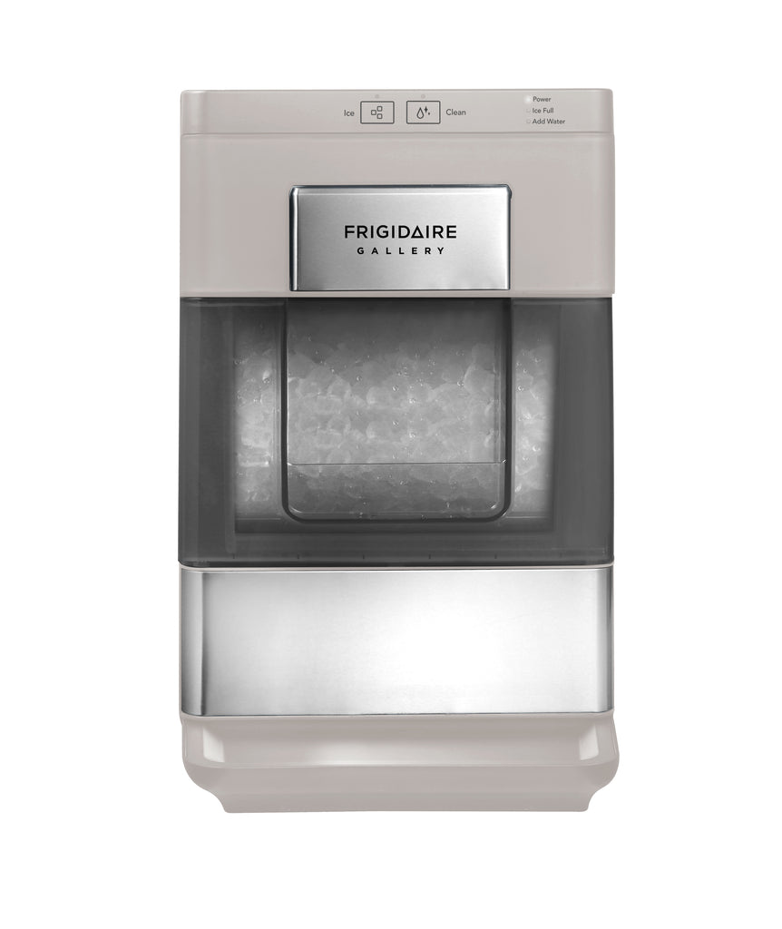 Frigidaire Gallery, 33 Lbs. Countertop Ice Maker, Stainless Steel Accents, Nugget Shaped Ice, Grey