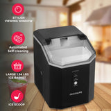 Frigidaire, 33 lbs. Ice Maker, Nugget Shaped Ice, Black